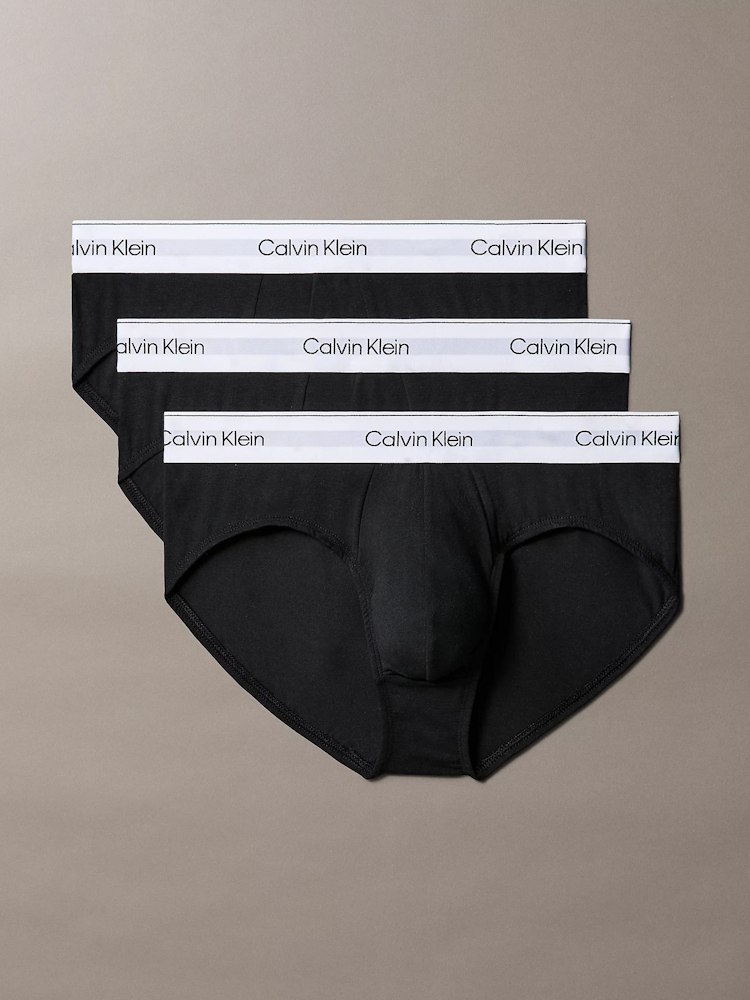Calvin Klein Icon Cotton Stretch Hipr Brief 3 Black Black Black 1