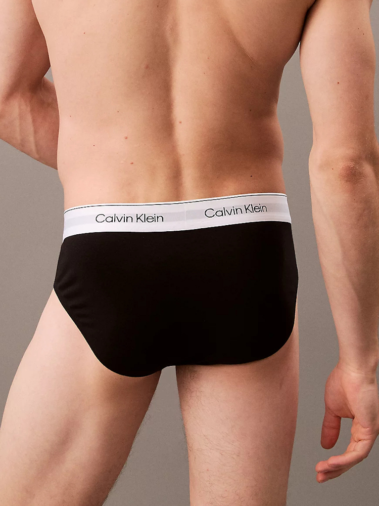 Calvin Klein Icon Cotton Stretch Hipr Brief 3 Black Black Black 3