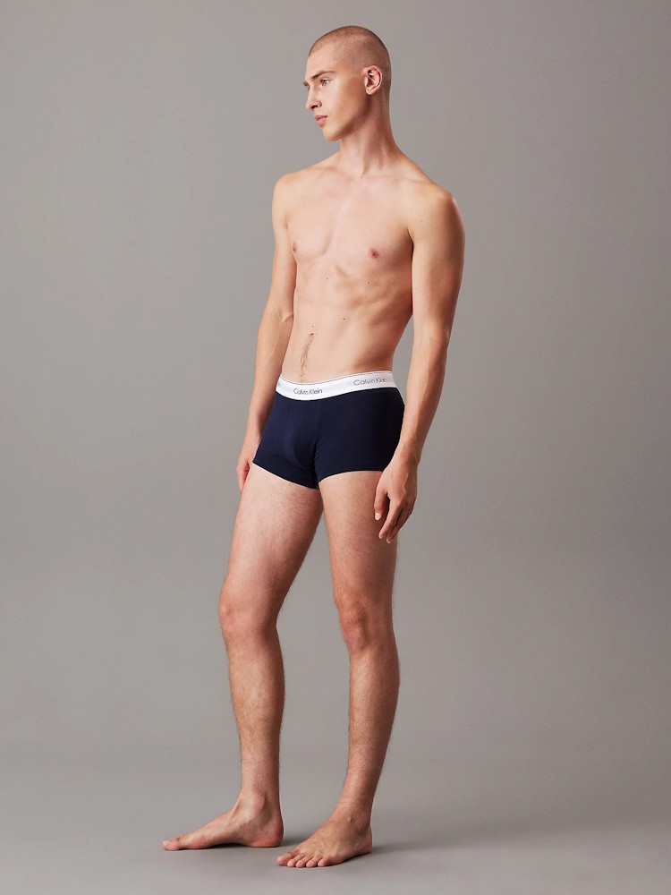Calvin Klein Icon Cotton Stretch Low Rise Trunk 3pack LV00NB4389 VR1 Teal 2