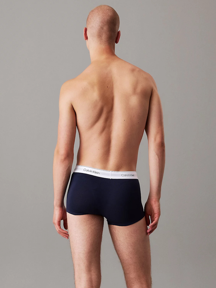 Calvin Klein Icon Cotton Stretch Low Rise Trunk 3pack LV00NB4389 VR1 Teal 3