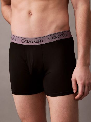 Calvin Klein Microfiber Boxer Brief 3 Pack 000nb2568a Vt5 Beau Blue 1