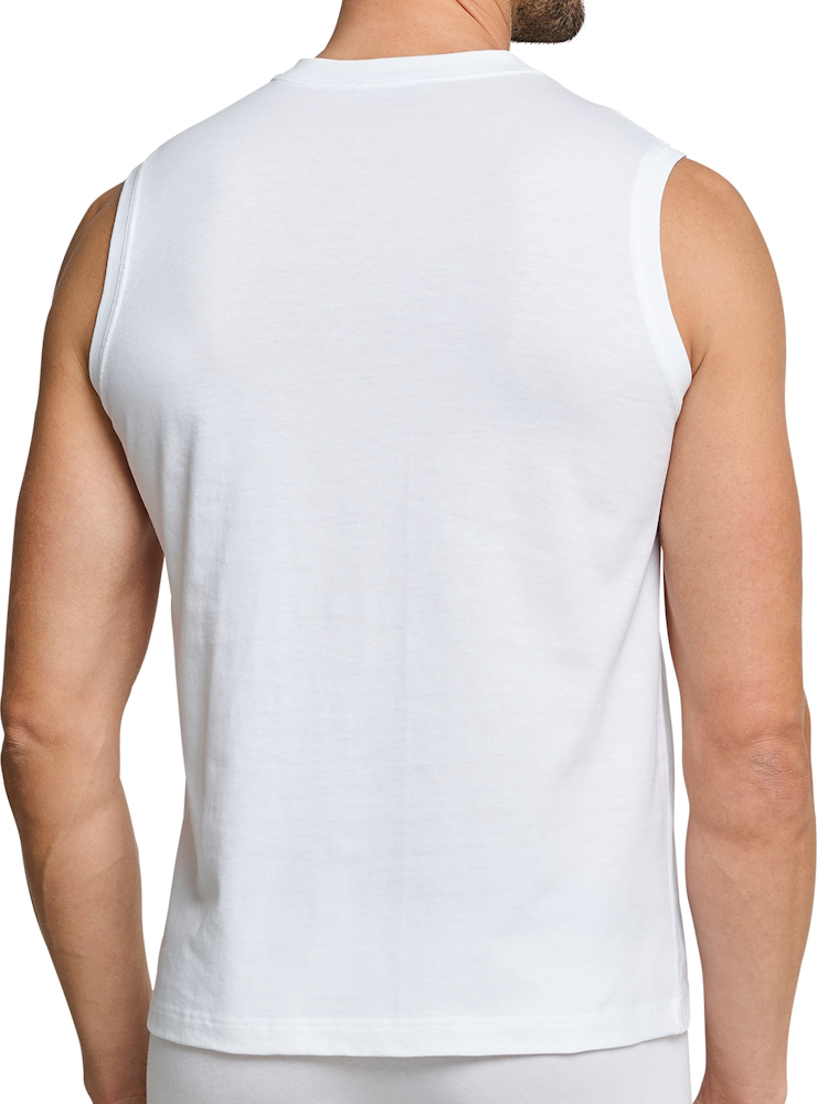 Schiesser Muscle Shirt 2 Pack 228010 100 White 2