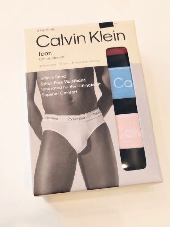 Calvin Klein Hip Brief 3 Pack Lv00nb4388 2va Black Bodies 3
