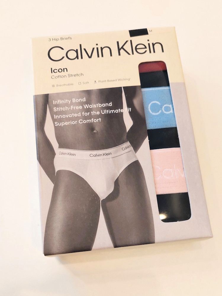 Calvin Klein Hip Brief 3 Pack Lv00nb4388 2va Black Bodies 3