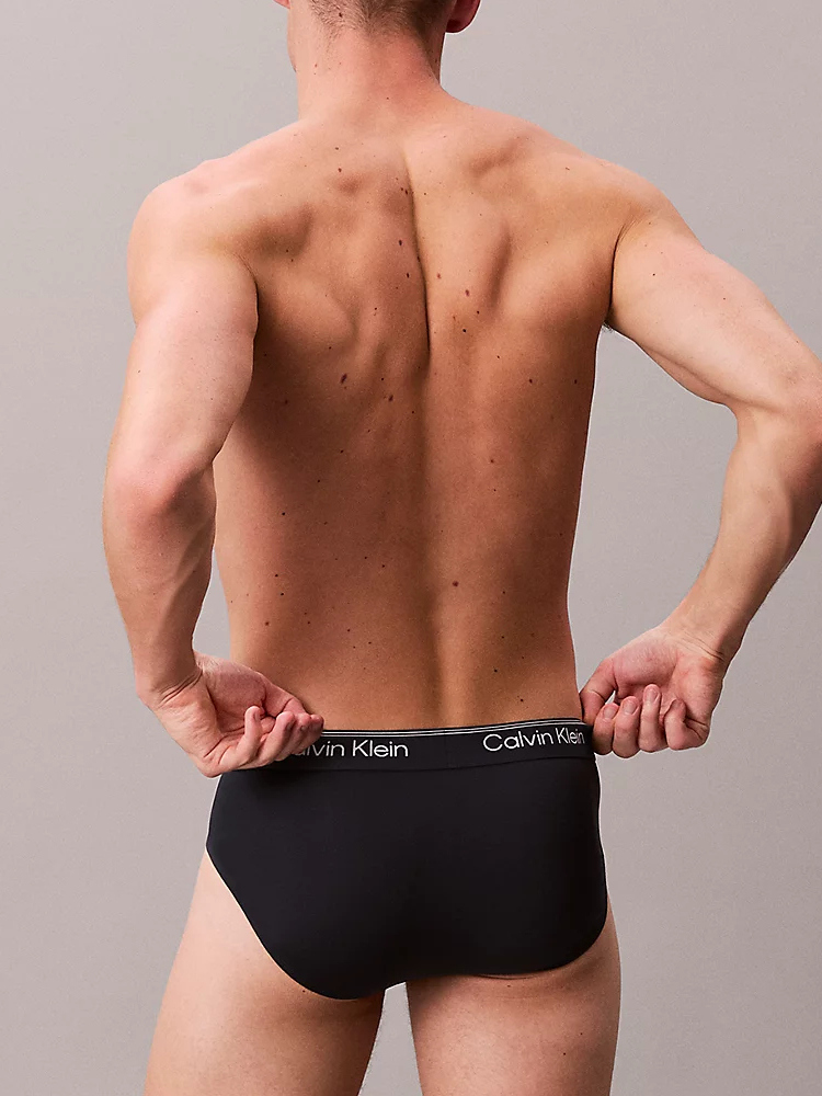 Calvin Klein Hip Brief 3 Pack Lv00nb4408 0ae Shoreline 7