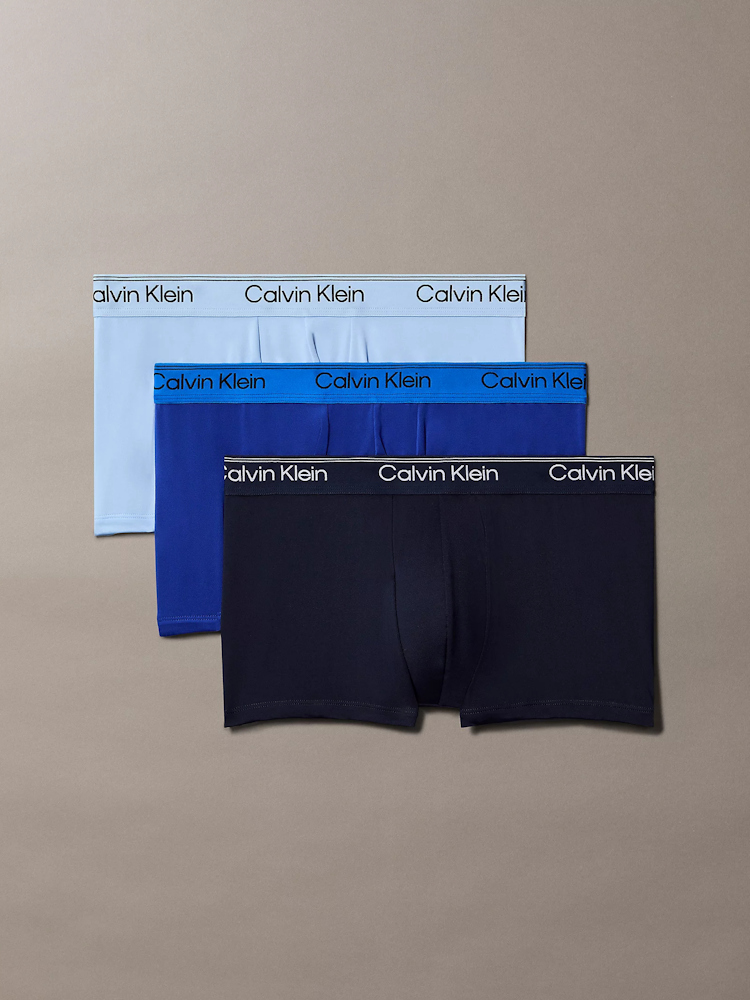 Calvin Klein Low Rise Trunk 3 Pack Lv00nb4409 0ae Shoreline 9