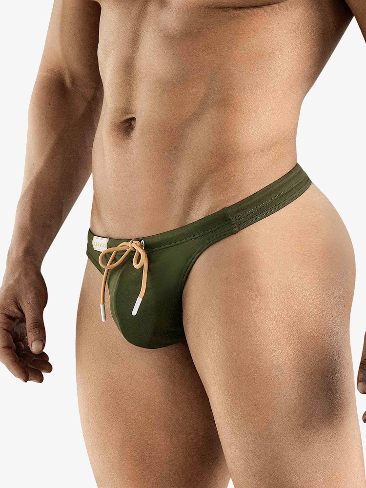 Clever Rio Swimsuit Thong Green 1789 2