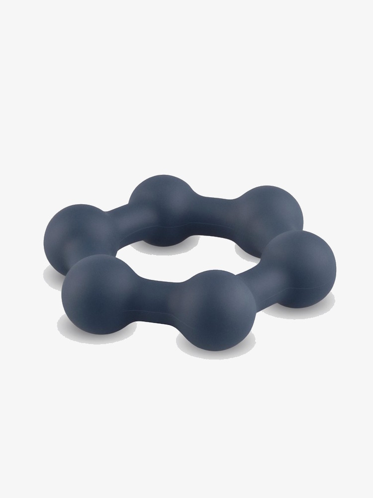 Boners Hexagon Cock Ring Dark Grey Bon039 4