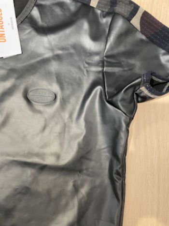 Addicted T Shirt Camo And Leather Look Black