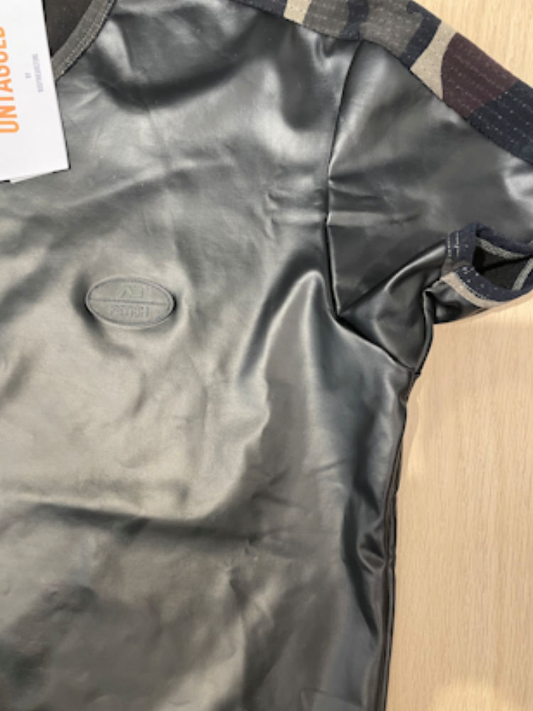 Addicted T Shirt Camo And Leather Look Black