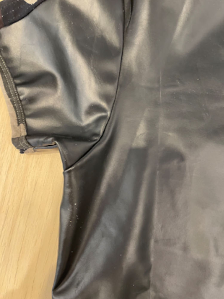 Addicted T Shirt Camo And Leather Look Black