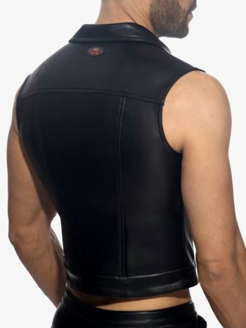 Addicted Fetish Adf212 Fetish Rub Vest Black 2