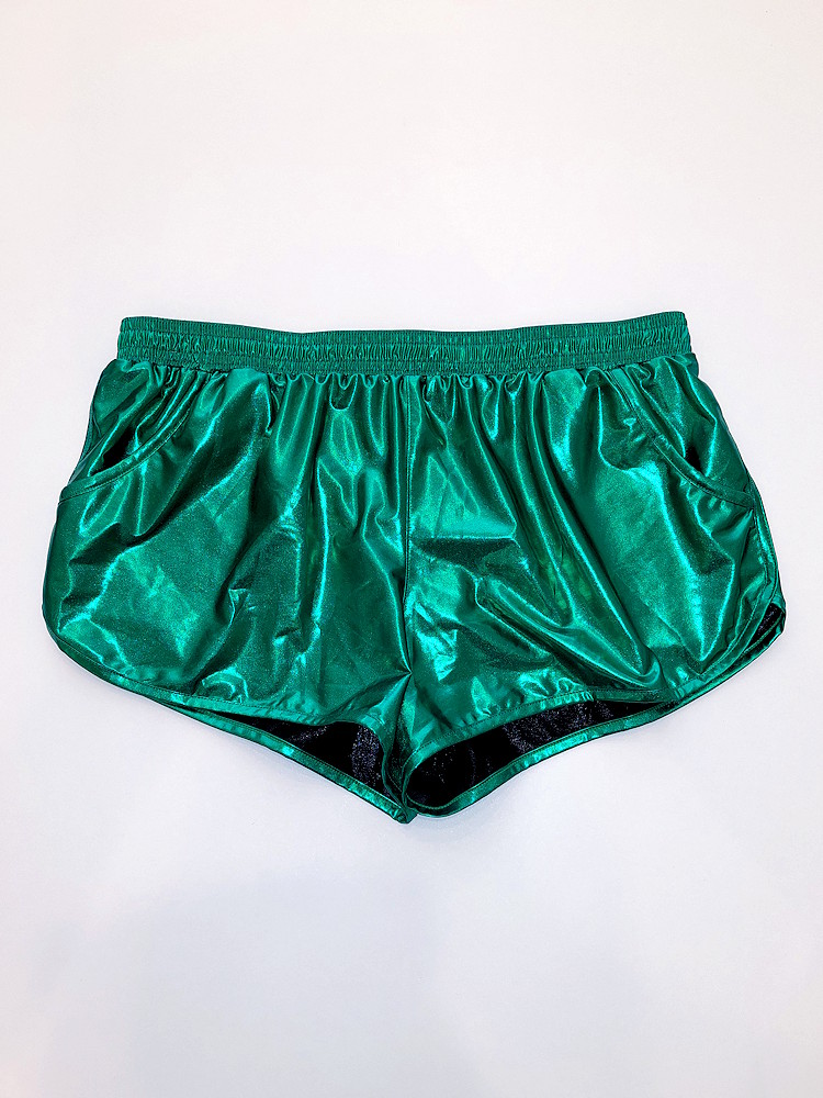 Arjen Kroos Sports Short Metallic Green