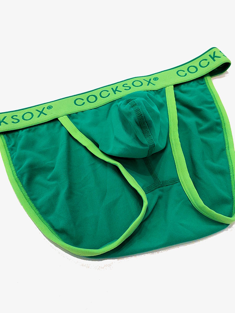 Cocksox Cotton Bkini Tanga Green 1