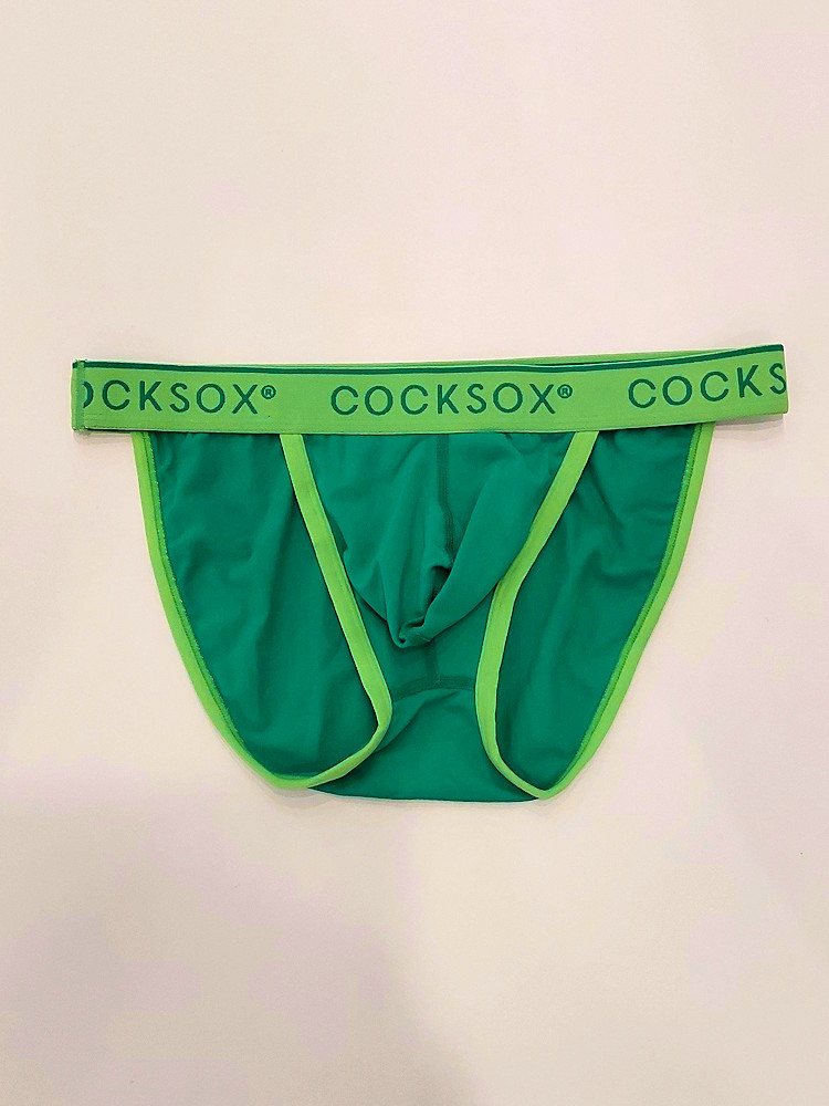 Cocksox Cotton Bkini Tanga Green 2