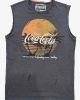 Distressed Tank Top Coca Cola Dark Grey 1