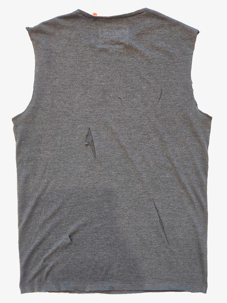 Distressed Tank Top Coca Cola Dark Grey 2