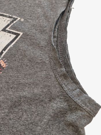 Distressed Tank Top Kiss Dark Grey 5