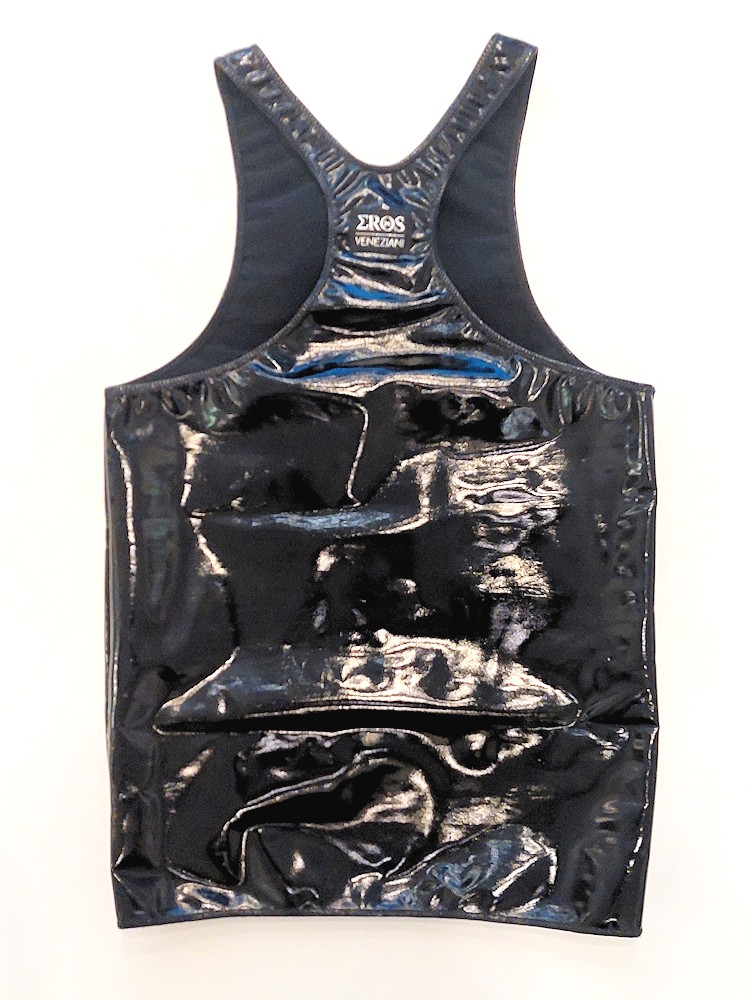 Eros Veneziani Racer Back Tank Top Laque Black 3
