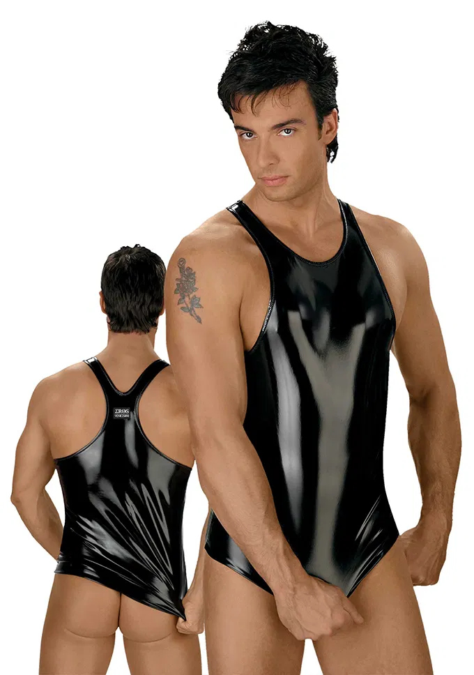 Eros Veneziani Racer Back Tank Top Laque Black 5