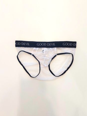 Good Devil Push Up Mesh Brief White 1