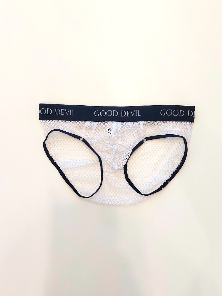 Good Devil Push Up Mesh Brief White 1