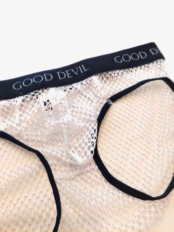 Good Devil Push Up Mesh Brief White 2