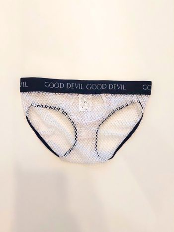 Good Devil Push Up Mesh Brief White 3