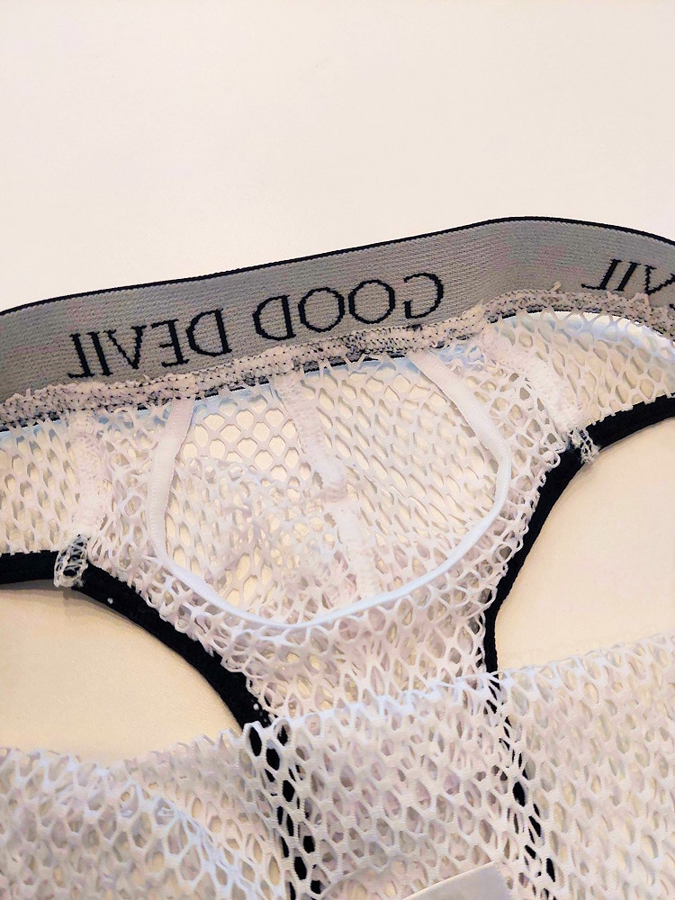 Good Devil Push Up Mesh Brief White 4