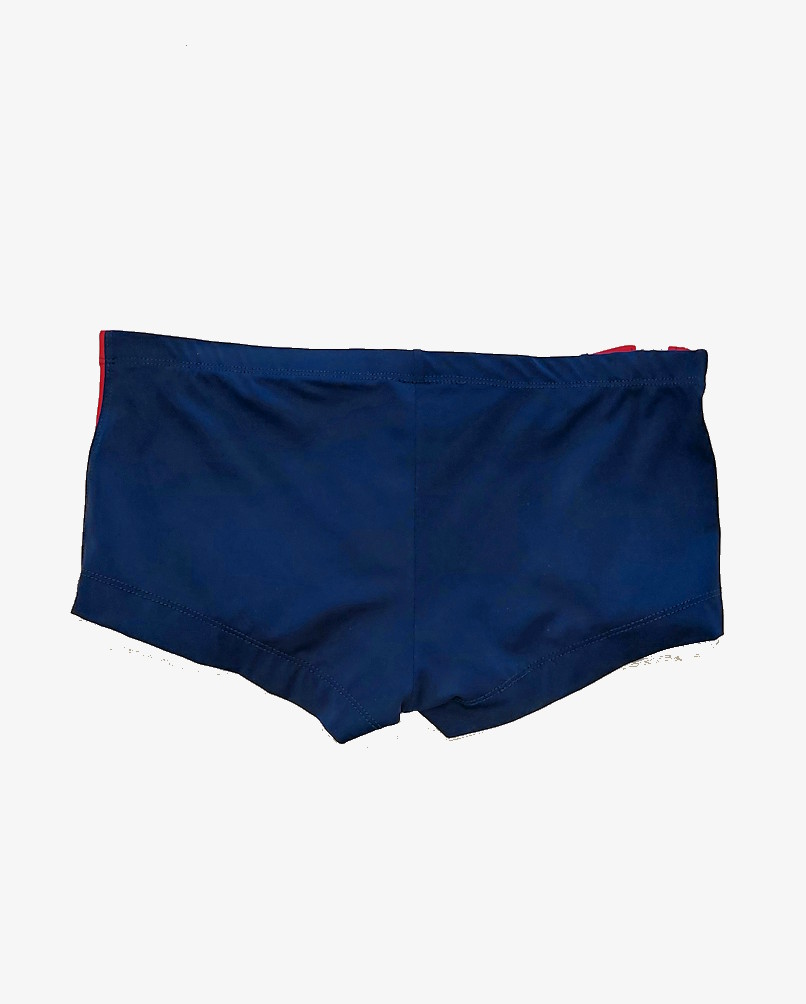 Pistol Pete Zipped Square Cut Swim Trunk Navy 2