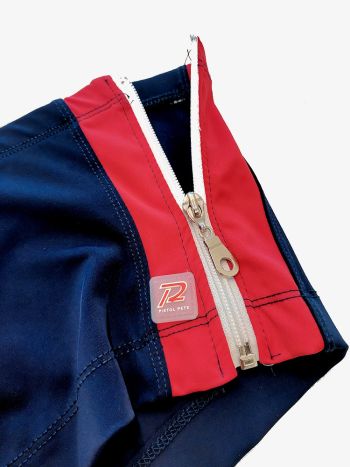 Pistol Pete Zipped Square Cut Swim Trunk Navy 4