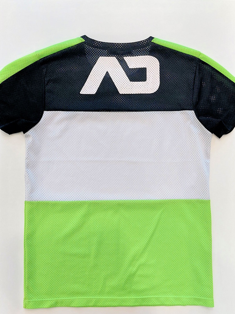 Addicted Mesh Ad Logo T Shirt Neon Green 1