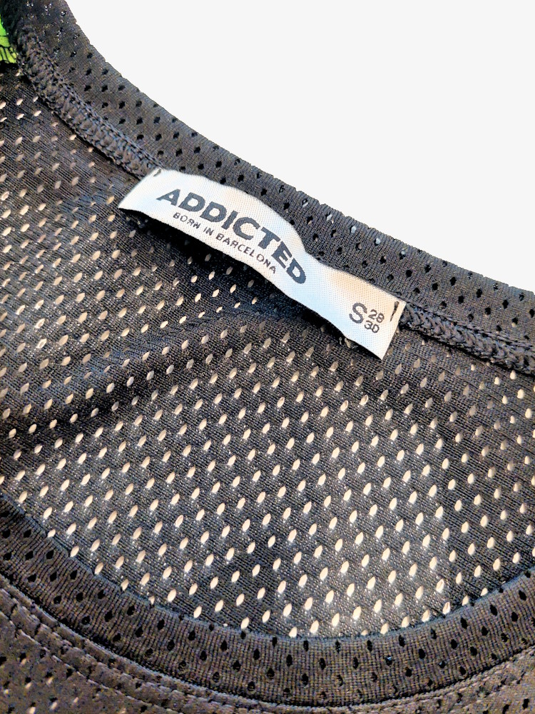 Addicted Mesh Ad Logo T Shirt Neon Green 3