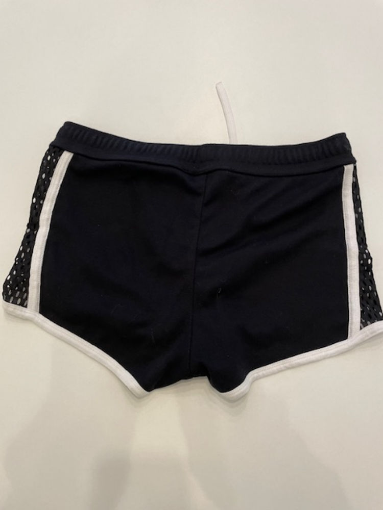 Addicted Fetish ADF169 Mesh Striped Shorts White UNTAGGED By BodywearStore