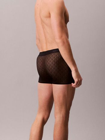 Calvin Klein Low Rise Trunk Microfiber Lace Black 3
