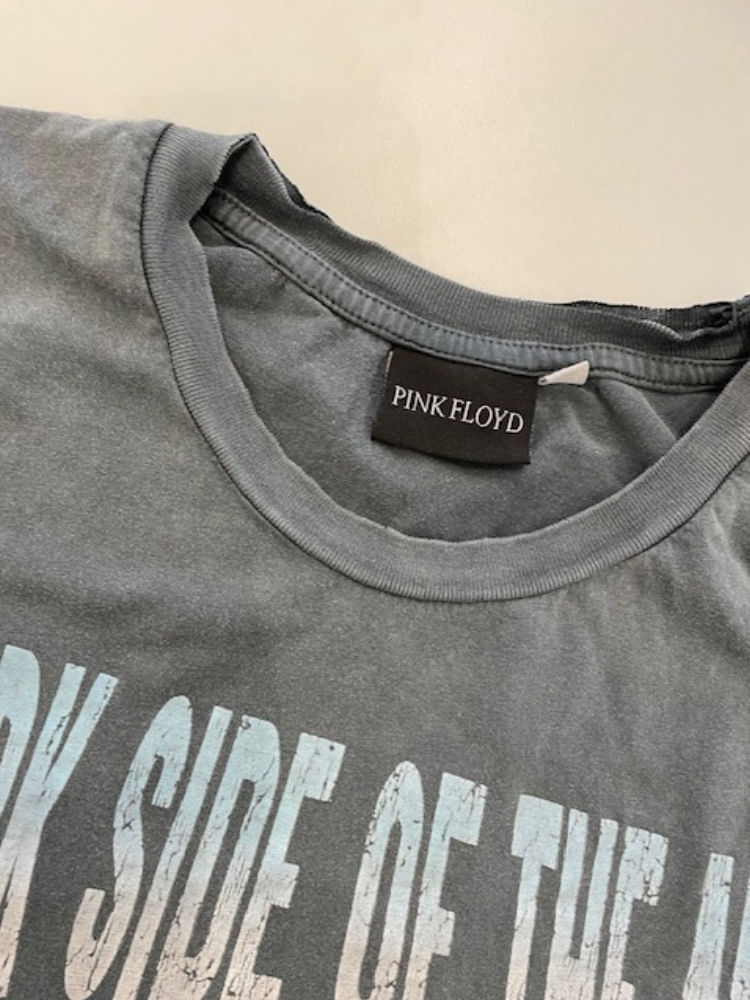 Distressed T Shirt Pink Floyd Grey UNTAGGED By BodywearStore