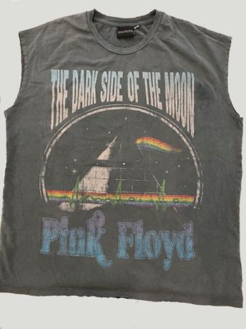 Distressed T Shirt Pink Floyd Grey UNTAGGED By BodywearStore