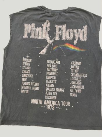 Distressed T Shirt Pink Floyd Grey UNTAGGED By BodywearStore
