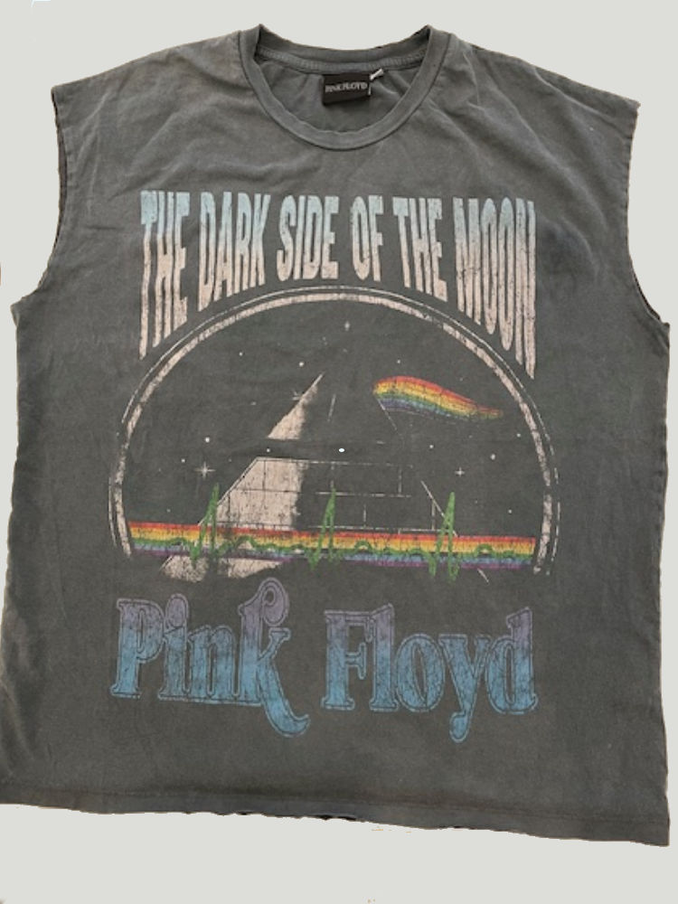 Distressed T Shirt Pink Floyd Grey UNTAGGED By BodywearStore