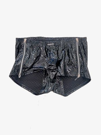 Manstore Zipped Minipants Lacquer Black 1