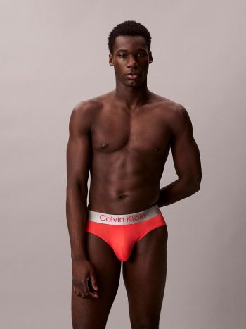 Calvin Klein 3 Pack Hip Brief Lv00nb4122 0hd Teal Marine 2