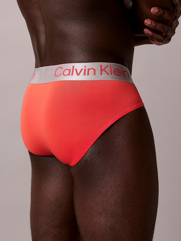 Calvin Klein 3 Pack Hip Brief Lv00nb4122 0hd Teal Marine 4