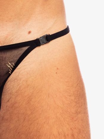 L'homme Invisible Epi D'or String Striptease UW21X Black 1