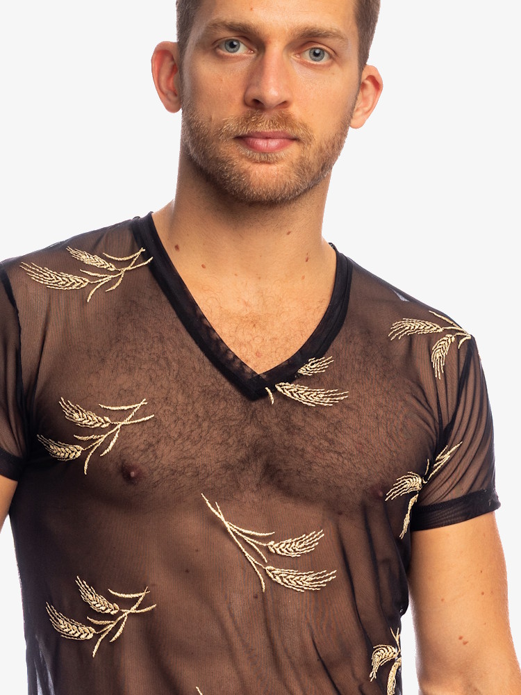 L'homme Invisible Epi D'or T Shirt MY73 Black 4