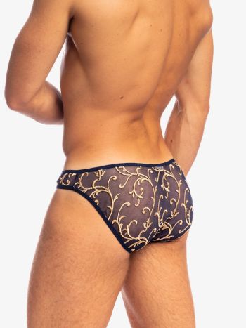 L'homme Invisible Nuit Baroque Micro Briefs UW34 Midnight Blue 2