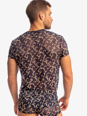 L'homme Invisible Nuit Baroque T Shirt MY73 Midnight Blue 2