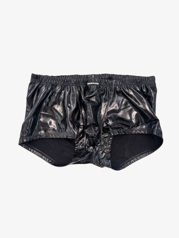 Manstore Minipants Wetlook Black 2