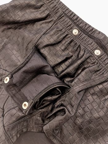 Manstore Popper Pants Quilted Leather Look Black 3