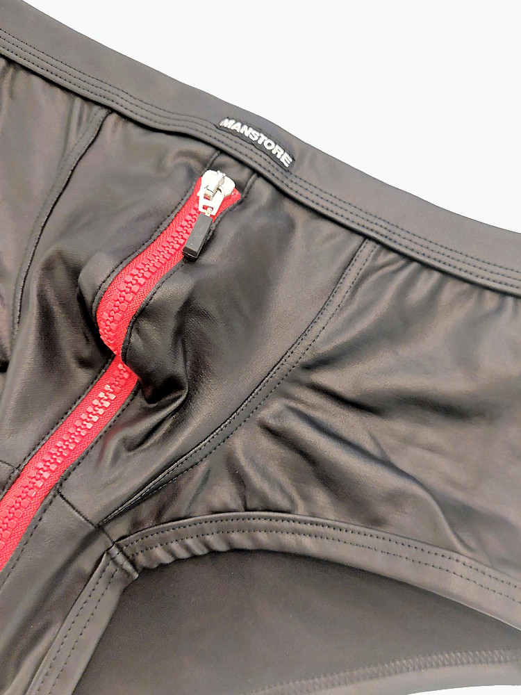 Manstore Zipped Trunk Leather Look Black 3