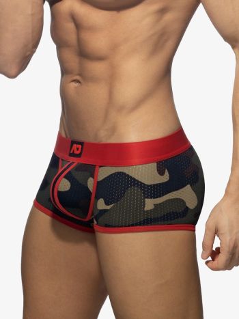 Addicted Ad765 Camo Stripe Boxer Red 1